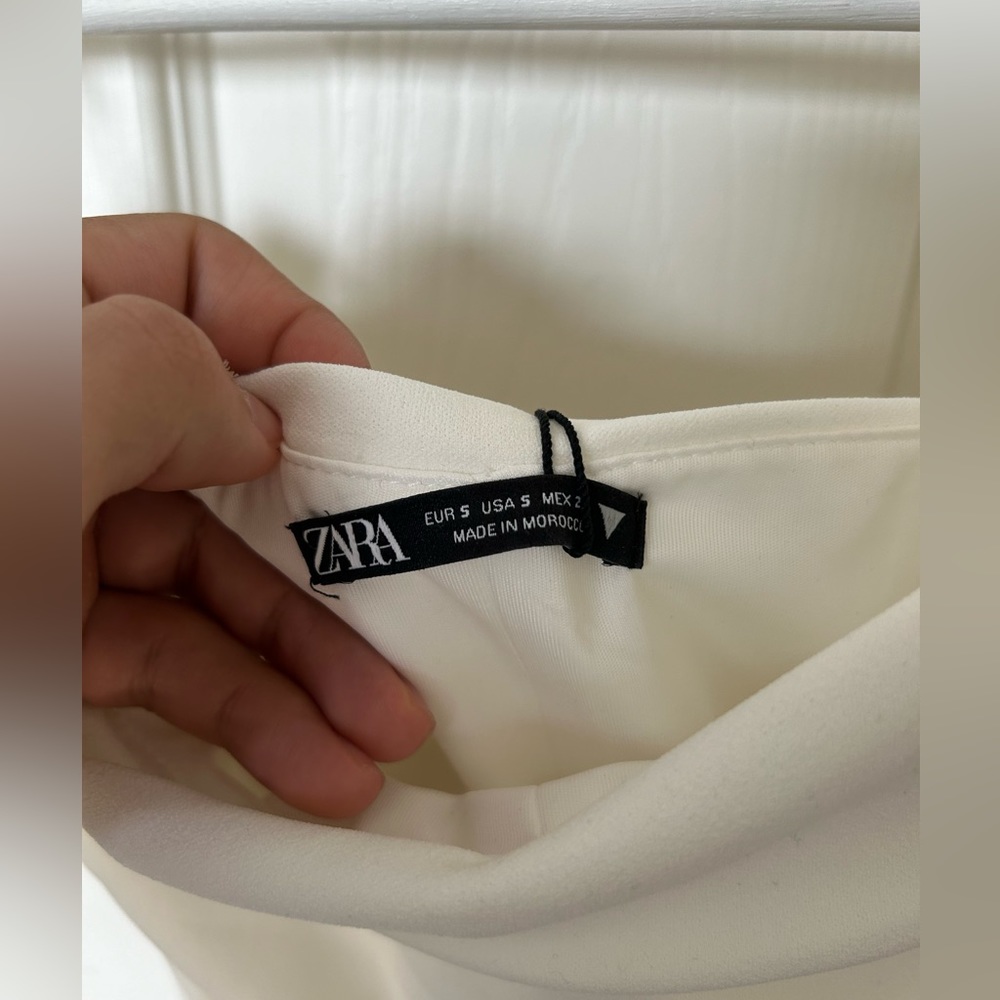 Zara White Bustier